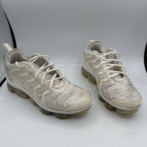 Nike Shoes Mens Size 10.5 Air Vapormax‎ Plus White Pure Platinum Sneakers